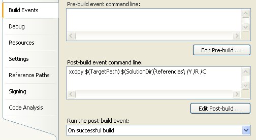 Configuración Pre-Build y Post-Build